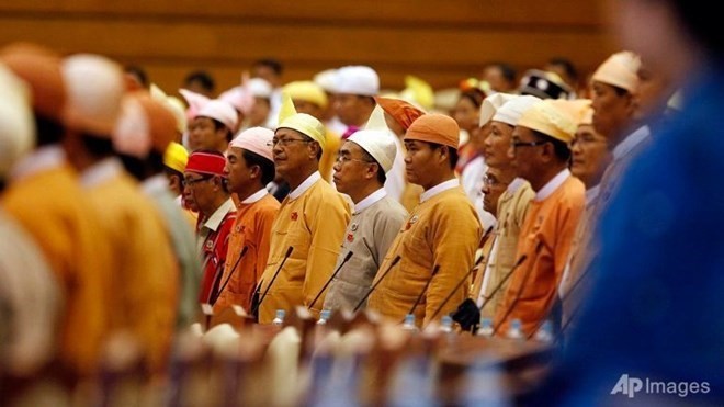 Các thành viên Quốc hội Myanmar. (Nguồn: AP)