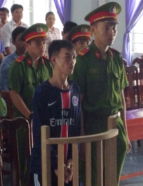 Bị cáo Nguyễn Vũ Linh tại phiên tòa sơ thẩm sáng 7/9/2016.