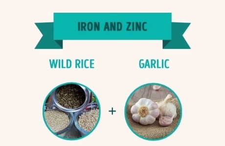 Gạo + Tỏi (Sắt và kẽm): Cơ thể sẽ hấp thụ được thêm nhiều sắt và kẽm nếu bạn ăn cơm cùng tỏi.