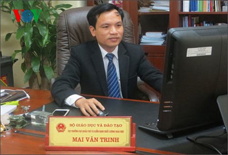 PGS.TS Mai Văn Trinh, Cục trưởng Cục khảo thí và Kiểm định Chất lượng giáo dục, Bộ GD-ĐT