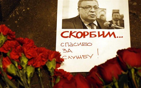 Nga cho rằng, còn quá sớm để kết luận về thủ phạm vụ sát hại Đại sứ Karlov. (Ảnh: EPA)