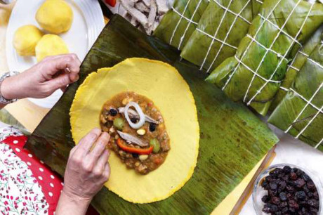 Người dân châu Mỹ, đặc biệt ở Mexico, Puerto Rico và Honduras rất thích món Tamales này. (Nguồn: Getty)
