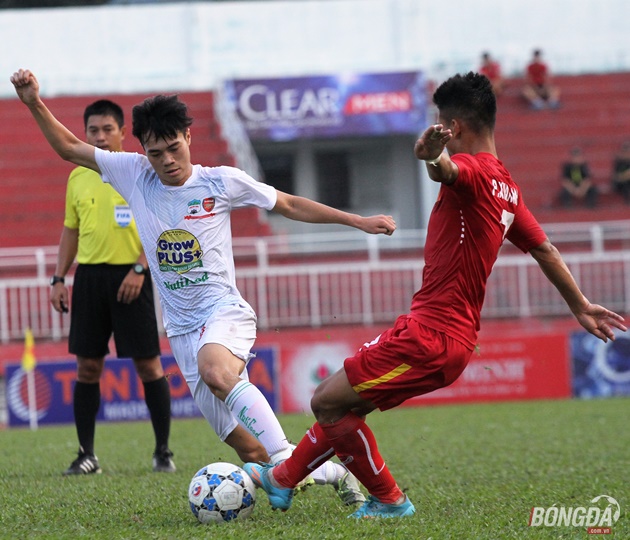 Văn Toàn tỏa sáng U21 HAGL đánh bại U21 Việt Nam 1-0 giành hạng ba. Ảnh: Đình Viên.
