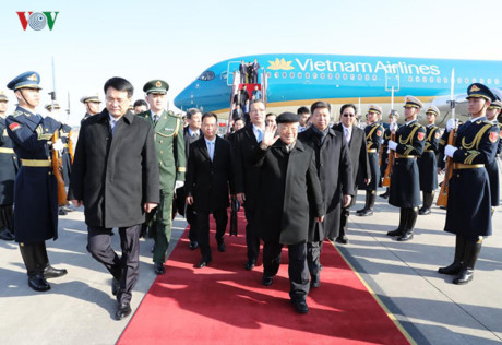 Đây là chuyến thăm Trung Quốc đầu tiên của Tổng Bí thư Nguyễn Phú Trọng sau Đại hội XII của Đảng ta.