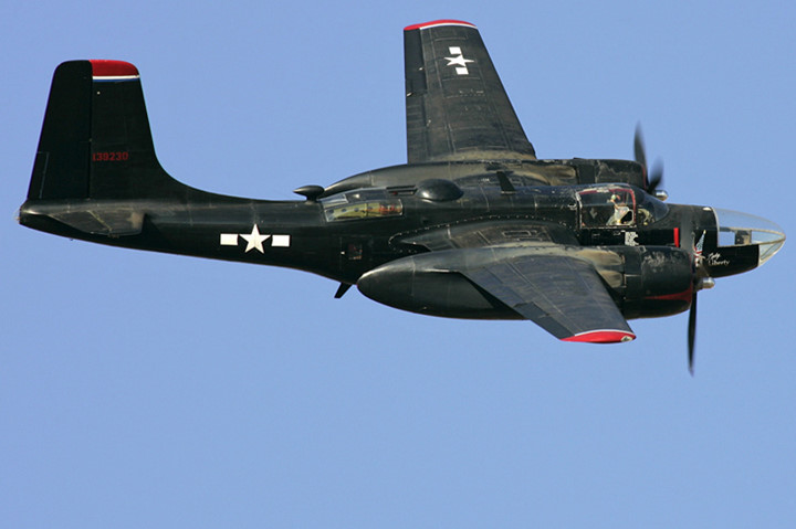A-26B xuất hiện ở chiến trường Thái Bình Dương vào tháng 1/1945 và tỏ ra đặc biệt hiệu quả vào các tháng cuối cùng của Thế chiến 2.