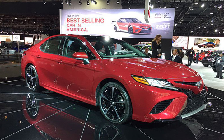 Toyota tiếp tục tung ra Camry 2018 tại triển lãm xe hơi Detroit đang diễn ra trên đất Mỹ
