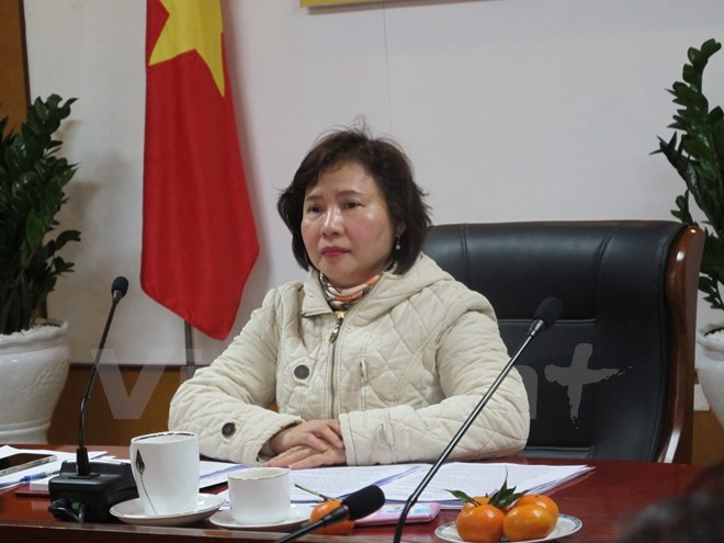 Thứ trưởng Bộ Công Thương Hồ Thị Kim Thoa. (Ảnh: Đức Duy/Vietnam+)