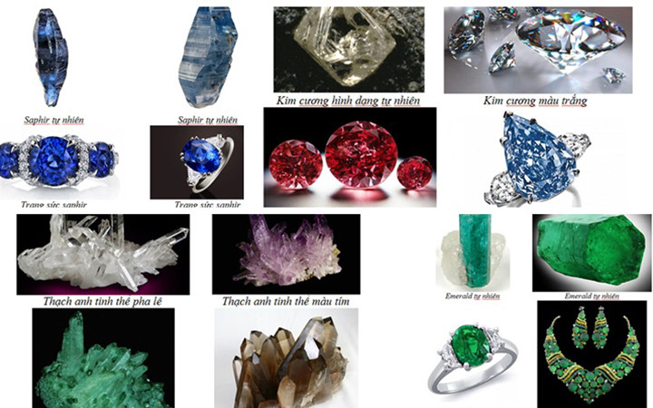 Đá quý là những đá có độ bền cao, độ cứng thường từ 8 đến 10 (theo thang độ cứng Mohs) như: kim cương, emerald (ngọc lục bảo), ruby (hồng ngọc), saphir (lam ngọc)...