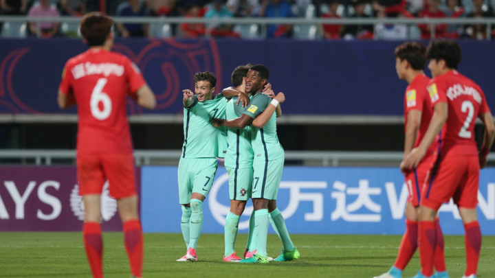 Tuy nhiên từ phút thứ 10 tới phút thứ 70, U20 Hàn Quốc dần đánh mất thế trận, để U20 Bồ Đào Nha ghi liền 3 bàn thắng. Phải tới phút 81, Lee Sangheon mới có bàn thắng danh dự cho U20 Hàn Quốc.