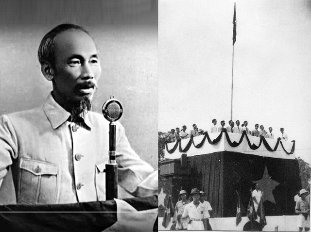 Quang cảnh Chủ tịch Hồ Chí Minh đọc bản Tuyên ngôn Độc lập khai sinh nước Việt Nam Dân chủ Cộng hòa ngày 2/9/1945 - Ảnh tư liệu TTXVN