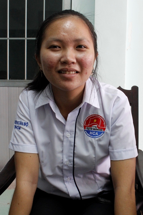 Nguyễn Thị Hồng Tươi muốn học ngành công tác xã hội để chăm lo cho trẻ mồ côi.