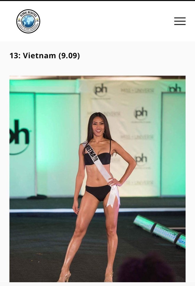 Nguyễn Thị Loan lot top 15 bikini. (Ảnh: BTC)