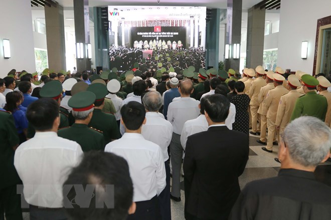 Những hình ảnh xúc động tại lễ truy điệu Chủ tịch nước Trần Đại Quang