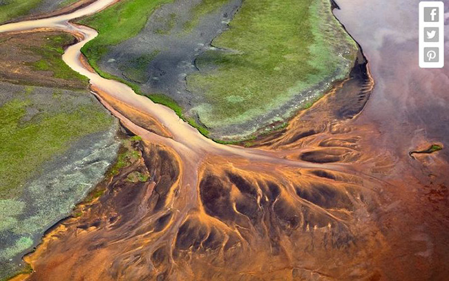 Dòng sông cây, Iceland