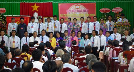 UBMTTQ Việt Nam xã Thành Trung nhiệm kỳ 2019- 2024 ra mắt đại hội.