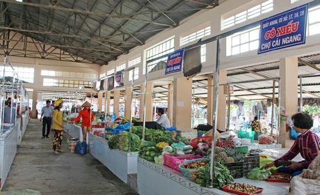 Chợ an toàn thực phẩm Cái Ngang là mô hình thí điểm thứ 2 của tỉnh.