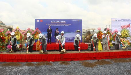 Nhà máy đã được khởi công tại Khu công nghiệp Hòa Phú.