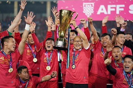  Đội tuyển Việt Nam vô địch AFF Suzuki Cup 2018. Ảnh: chinhphu.vn