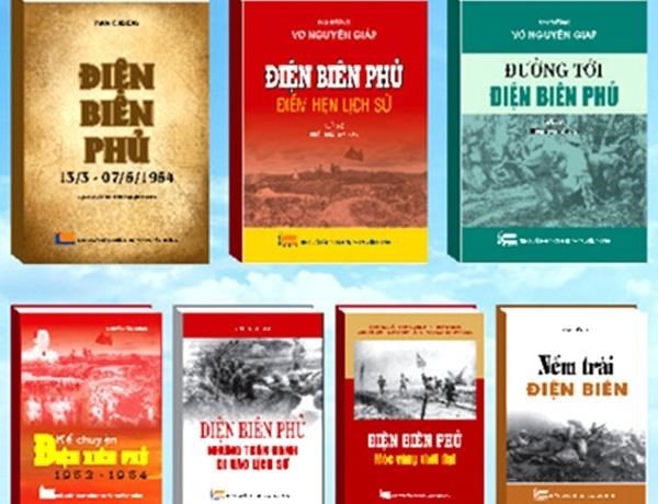 Bộ sách “65 năm Chiến thắng Điện Biên Phủ - Mốc vàng chói lọi” (Ảnh: Nhà xuất bản Thông tin và Truyền thông)