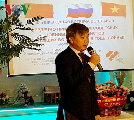  Ông Ngô Quốc Thái, Phó Bí thư Đảng ủy Việt Nam tại LB Nga phát biểu.
