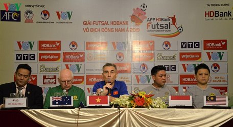 HLV Miguel Rodrigo đặt mục tiêu rất cao cho ĐT Futsal Việt Nam tại giải này. (Ảnh: Hà Khánh)
