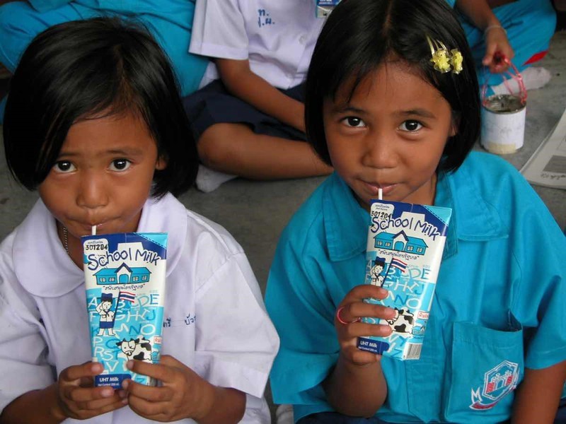 Chương trình Sữa học đường tại Thái Lan.