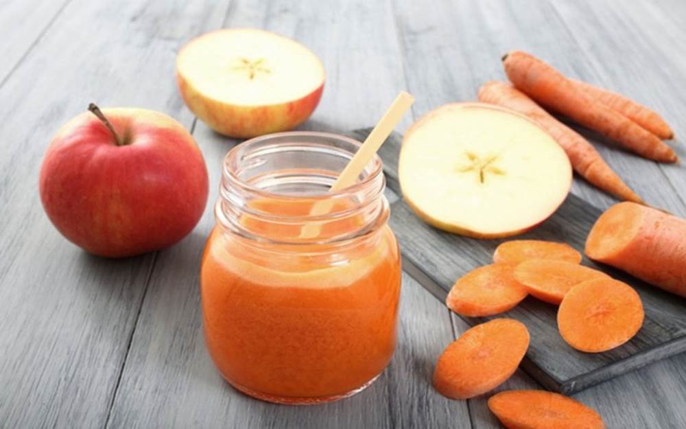  Táo, cà rốt và cam: Đây là một sự kết hợp hoàn hảo giúp cải thiện hệ miễn dịch, giúp bổ sung năng lượng và vitamin cho cơ thể.