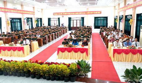 Toàn cảnh phiên khai mạc Đại hội Đại biểu Đảng bộ Quân sự lần thứ XII (nhiệm kỳ 2020- 2025).