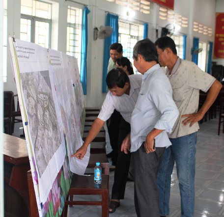 Hồ sơ quy hoạch được trưng bày tại trụ sở UBND Phường 9 và phường Trường An.