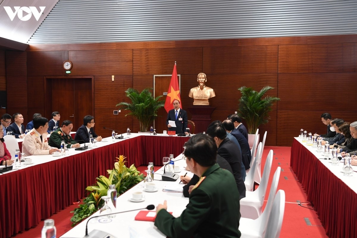 Thủ tướng Nguyễn Xuân Phúc chủ trì cuộc họp khẩn về tình hình dịch Covid-19 vào sáng 28/1 tại Trung tâm Hội nghị Quốc gia