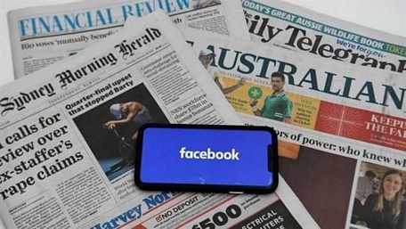Hồi cuối tuần trước, Facebook chặn quyền truy cập vào các trang tin tức Australia. (Ảnh: EPA-EFE/TTXVN)