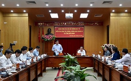 Bộ Y tế làm việc với tỉnh Kiên Giang về công tác phòng chống dịch bệnh COVID-19