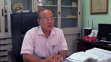 Ông Đoàn Thanh Bình- Giám đốc Sở Xây dựng Vĩnh Long cung cấp thông tin cho báo chí.