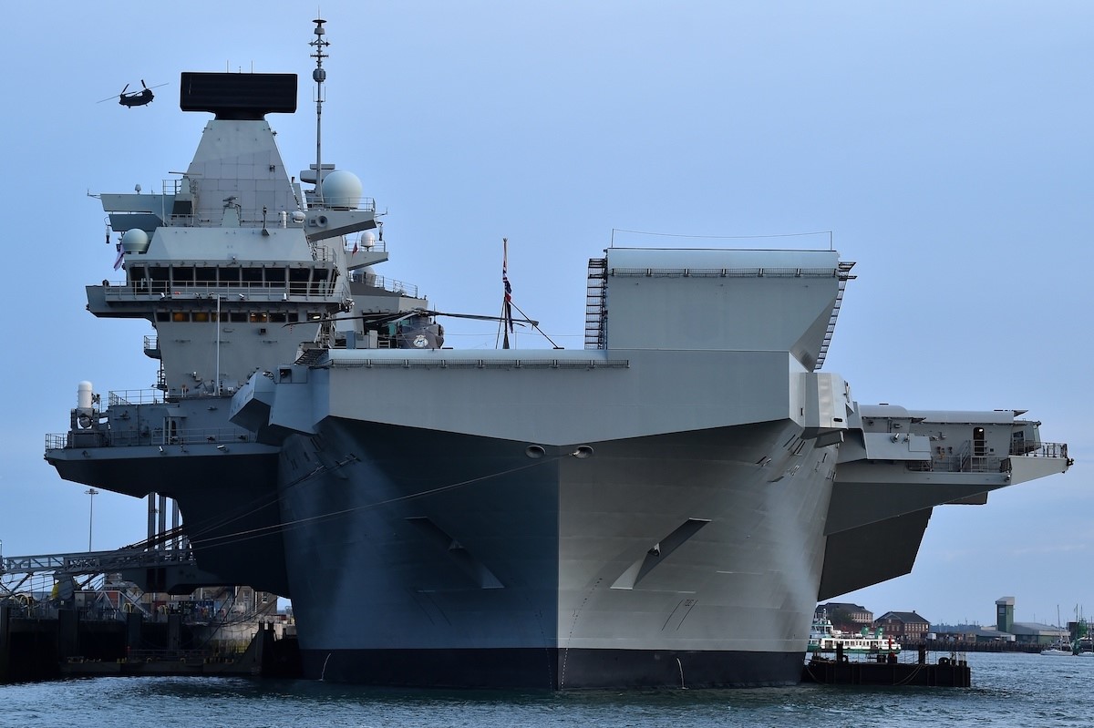 Quân đội Anh có kế hoạch đưa tàu sân bay HMS Queen Elizabeth ở Thái Bình Dương như một phần trong nỗ lực đối phó với Trung Quốc. Ảnh: AFP