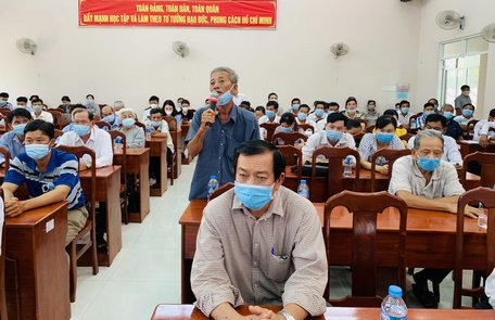 Cử tri huyện Trà Ôn gởi gắm nguyện vong đến các ứng cử viên.
