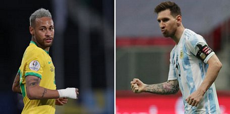  Cuộc đối đầu giữa Neymar và Messi ở chung kết Copa America 2021 thu hút sự quan tâm của làng túc cầu thế giới .Ảnh: REUTERS