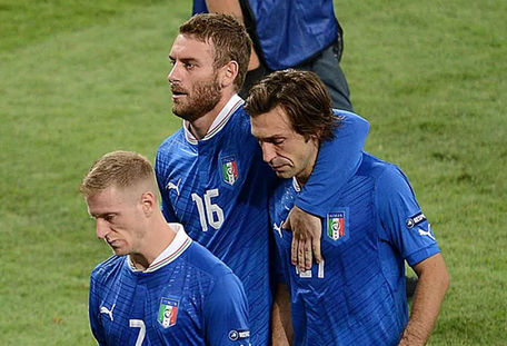  Năm 2012, Italia thua Tây Ban Nha trong trận chung kết Euro, với tỷ số 0-4.