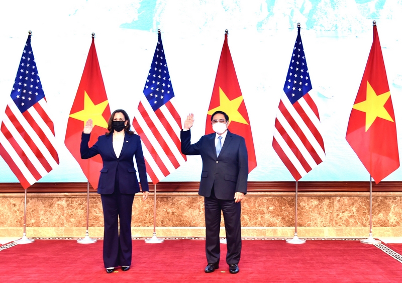 Thủ tướng Phạm Minh Chính và Phó Tổng thống Hoa Kỳ Kamala Harris.