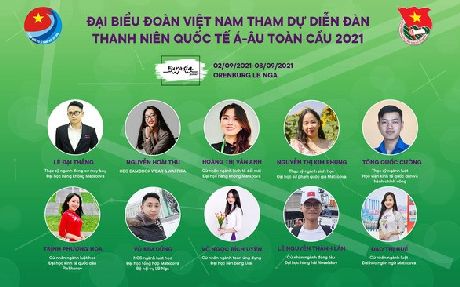 Đoàn đại biểu Việt Nam với 10 gương mặt trẻ là thanh niên, sinh viên tiêu biểu