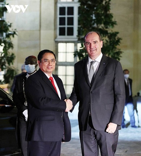  Thủ tướng Chính phủ Phạm Minh Chính và Thủ tướng Pháp Jean Castex