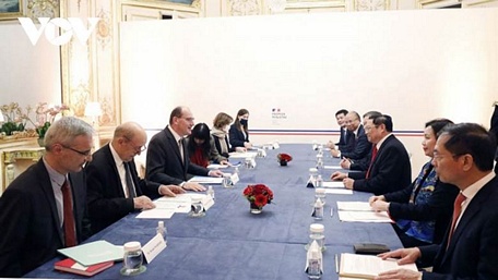  Thủ tướng Chính phủ Phạm Minh Chính hội đàm với Thủ tướng Pháp Jean Castex
