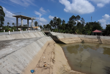 Hệ thống thủy lợi ở huyện Trà Ôn gần như đã khép kín.