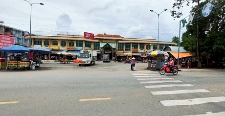 Thị trấn Vũng Liêm sẽ phát triển thương mại- dịch vụ theo các trục đường chính.