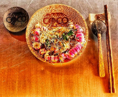 Từ trái bần, điểm du lịch Nhà dừa Coco Home chế biến nhiều món ăn đặc sắc.