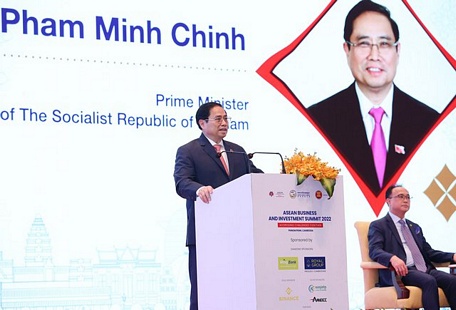  Phát biểu tại hội nghị, Thủ tướng Phạm Minh Chính nhấn mạnh, Việt Nam cam kết tạo lập môi trường kinh doanh tốt nhất - Ảnh: VGP/Nhật Bắc
