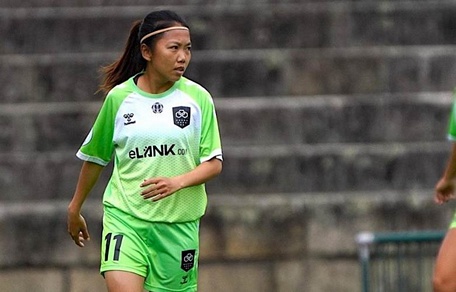 Huỳnh Như được chọn là Cầu thủ xuất sắc nhất vòng 6 giải bóng đá nữ Bồ Đào Nha (ảnh: Lank FC).