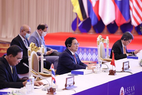 Thủ tướng Phạm Minh Chính dự phiên khai mạc Hội nghị cấp cao ASEAN - Ảnh: D.GIANG