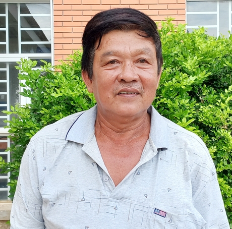 Ông Phong đã hiến 1.200m2 đất xây Trường Tiểu học Tân An Thạnh B.