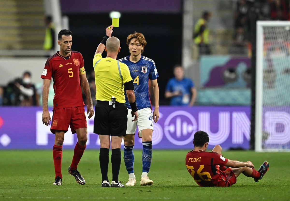 Ko Itakura bị treo giò ở trận ĐT Nhật Bản gặp Croatia tại vòng 1/8 World Cup 2022. (Ảnh: Reuters). 