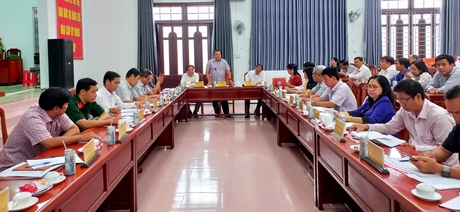 Ông Nguyễn Văn Liệt - Phó Chủ tịch UBND tỉnh, Chủ tịch Hội đồng thẩm định tỉnh lưu ý một số vấn đề cần quan tâm trong thời gian tới.